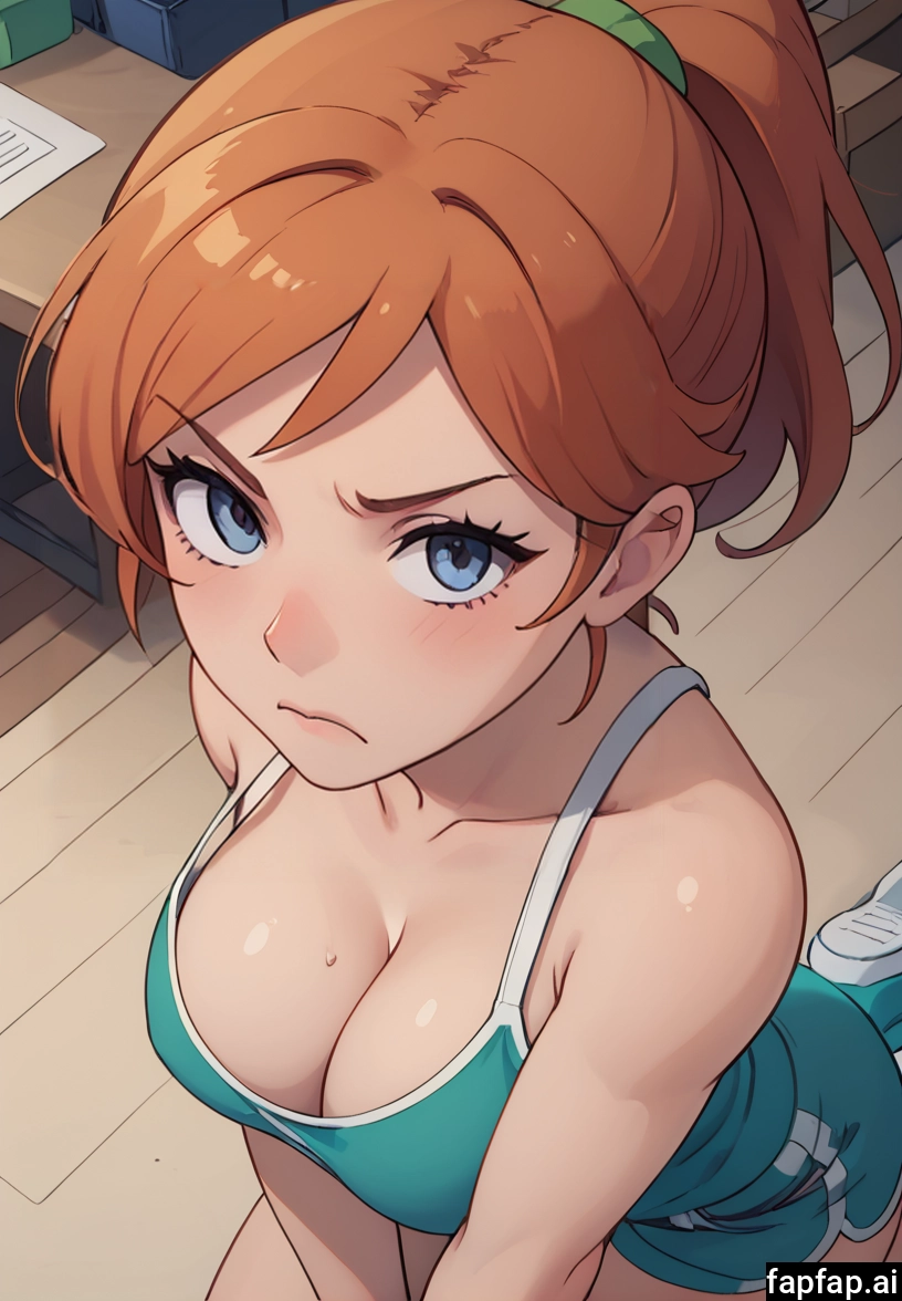 1girl, breasts, cleavage, solo, looking at viewer, shorts · Yamete.gg