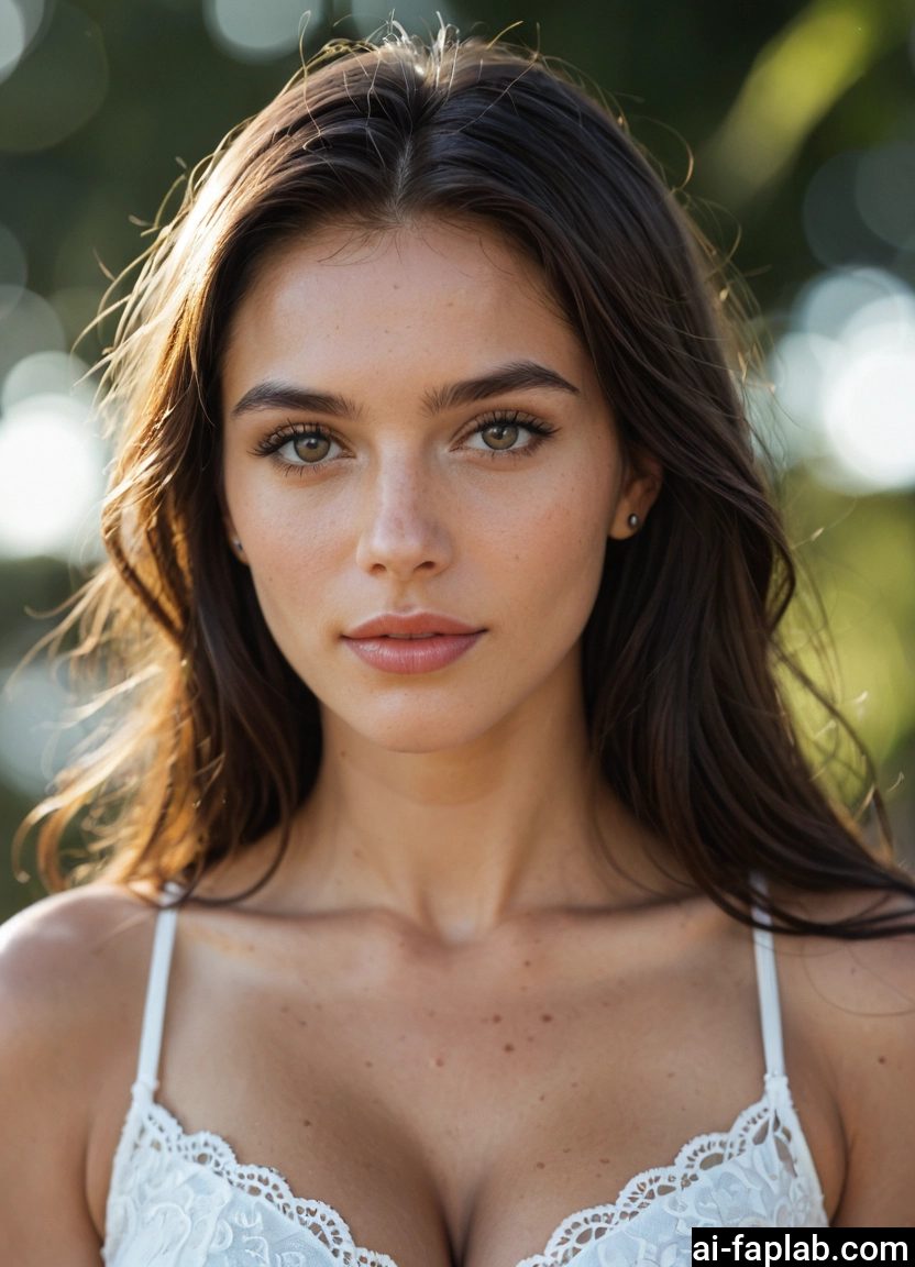 1girl, solo, breasts, cleavage, looking at viewer, brown eyes · Yamete.gg