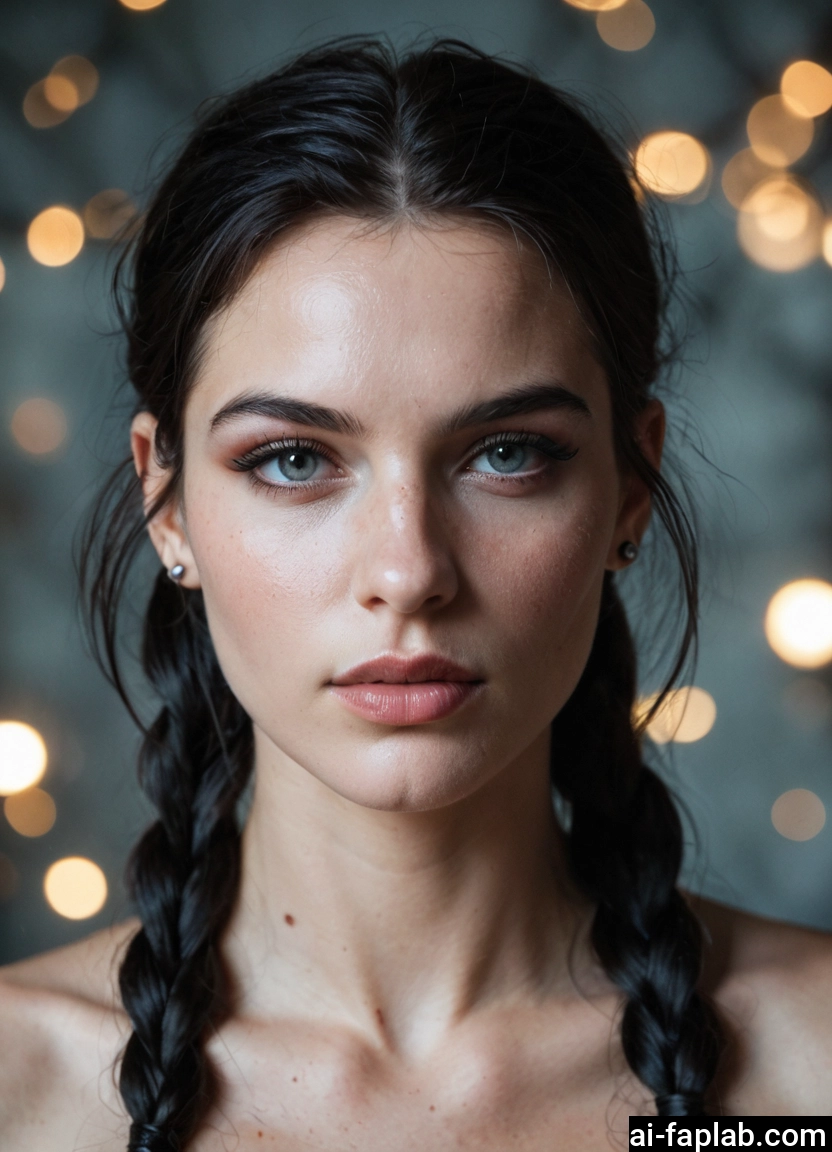 1girl, solo, braid, jewelry, twin braids, earrings