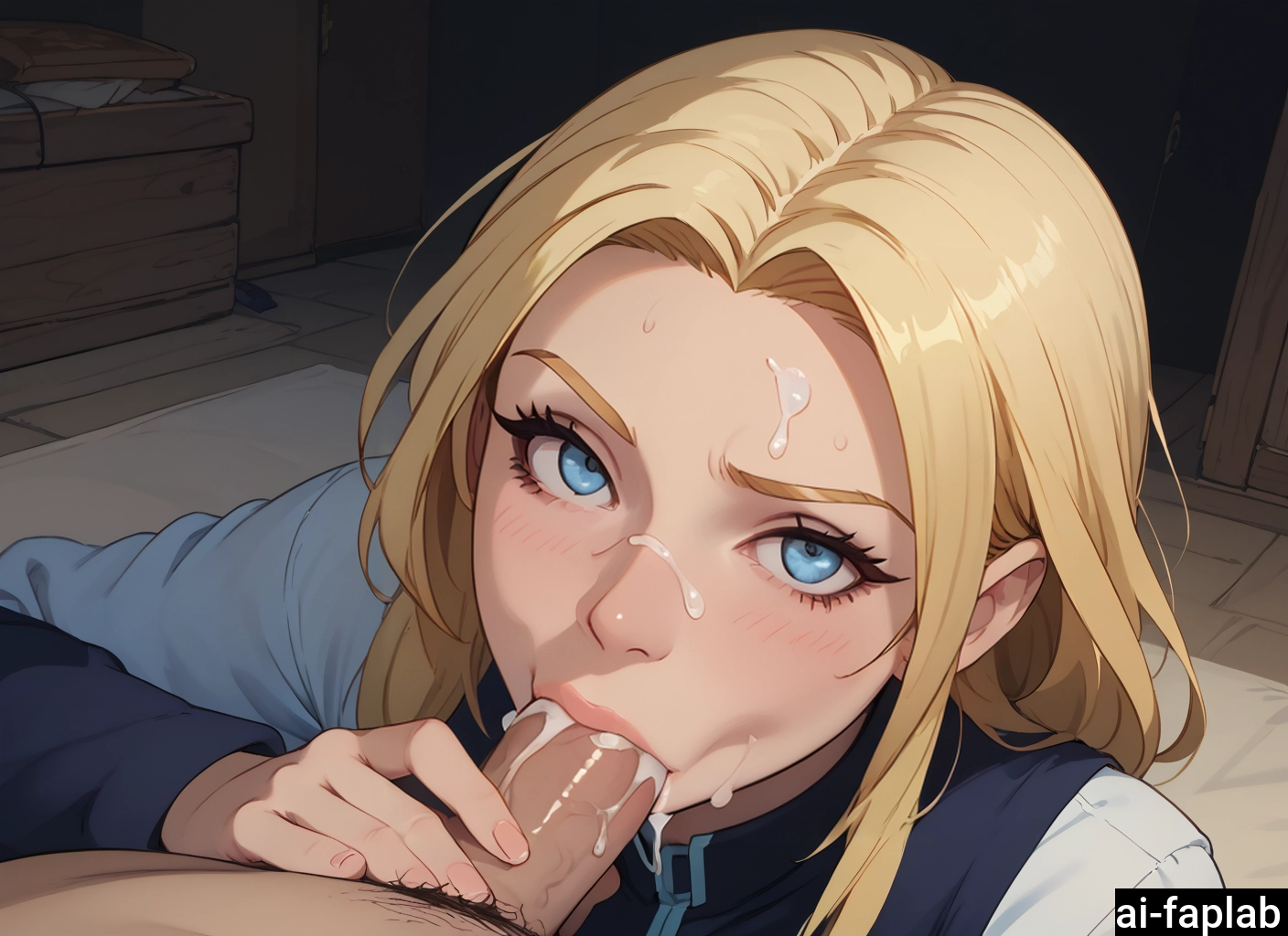1girl, penis, cum, blonde hair, 1boy, hetero · Yamete.gg