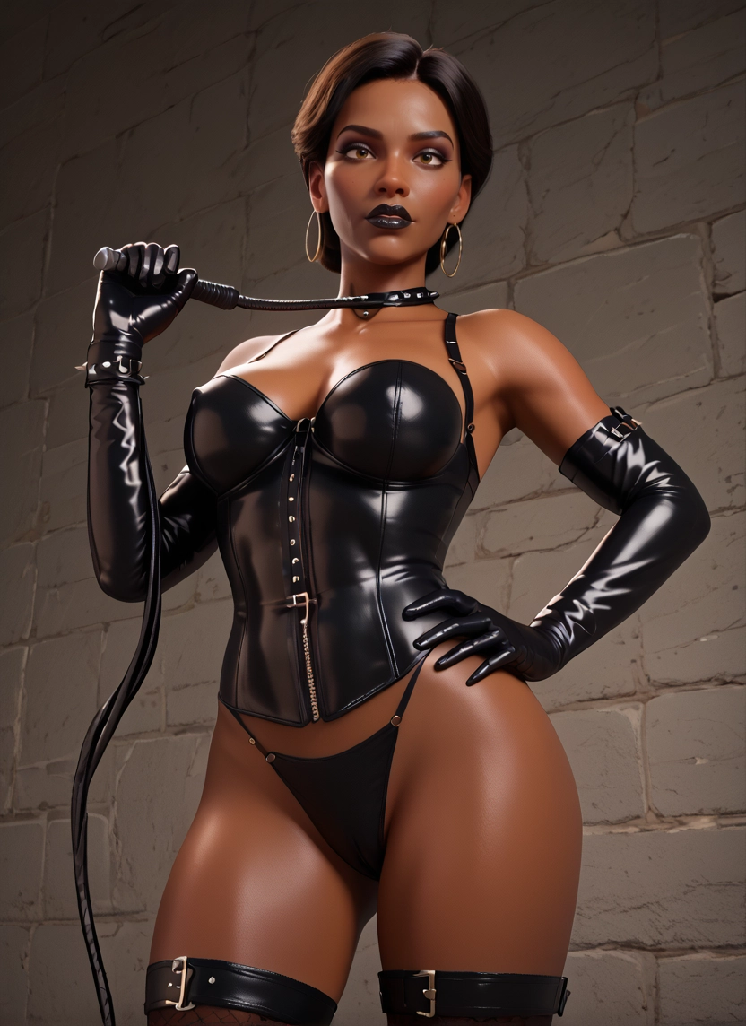 1girl, solo, gloves, jewelry, breasts, earrings · Yamete.gg
