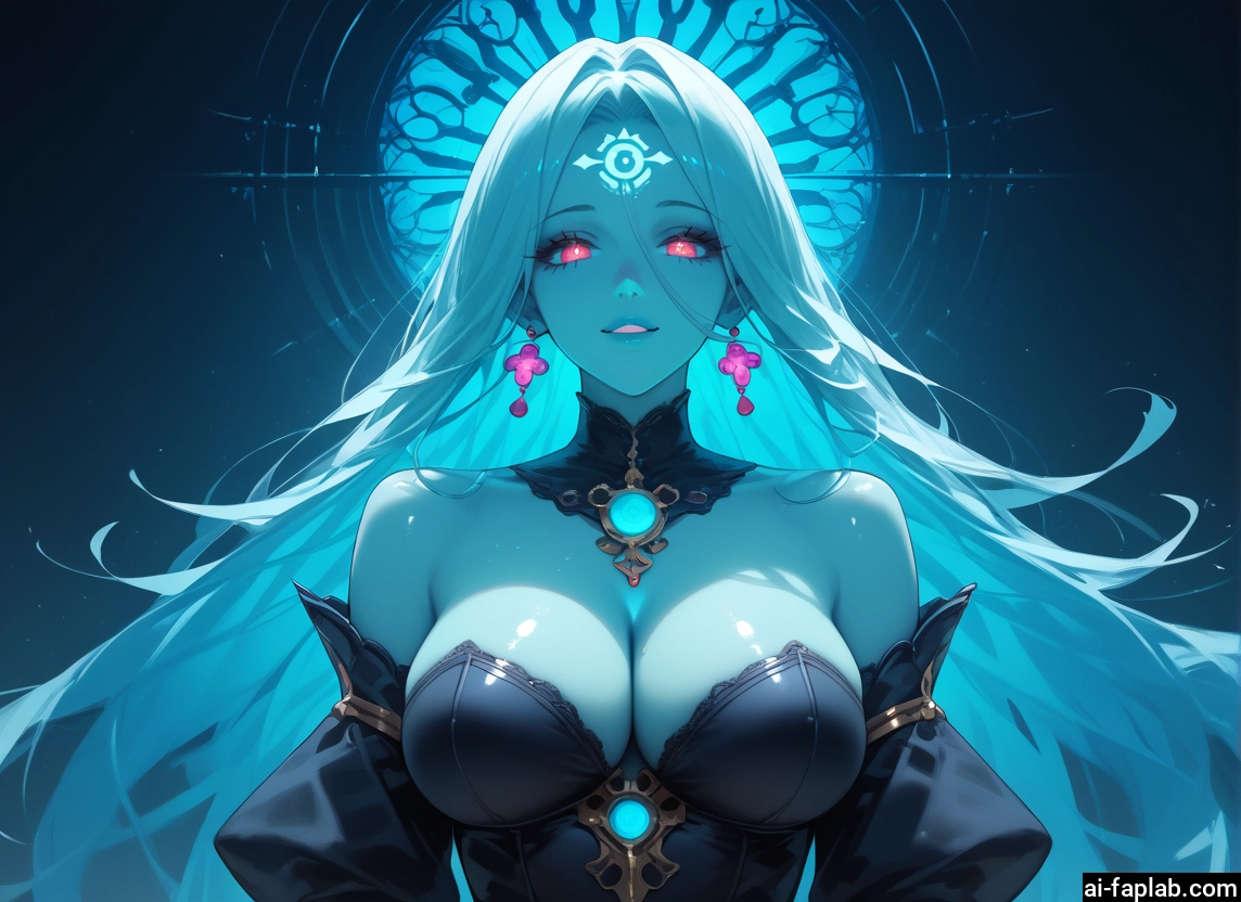 breasts, 1girl, jewelry, earrings, large breasts, long hair · Yamete.gg