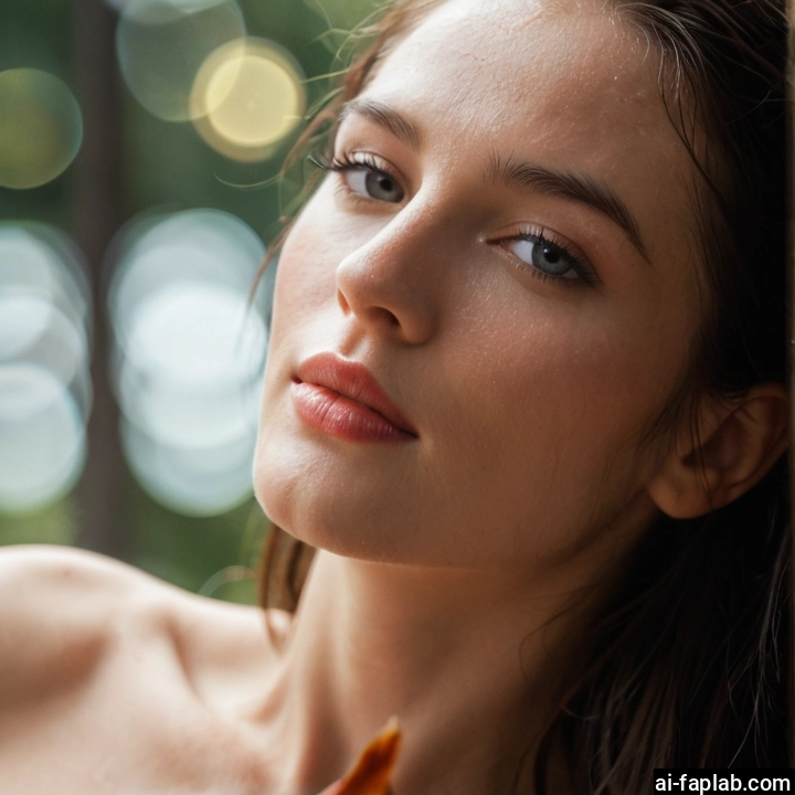 1girl, solo, looking at viewer, realistic, lips, blurry