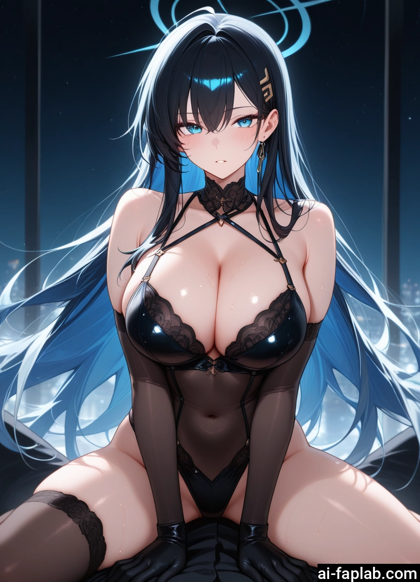 breasts, 1girl, gloves, large breasts, thighhighs, cleavage · Yamete.gg