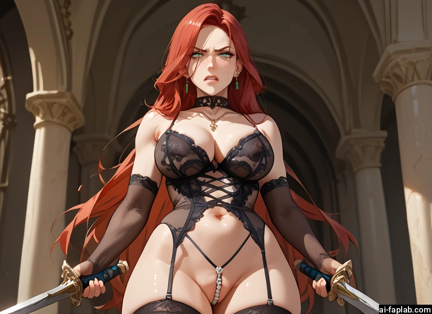1girl, breasts, long hair, weapon, sword, jewelry · Yamete.gg