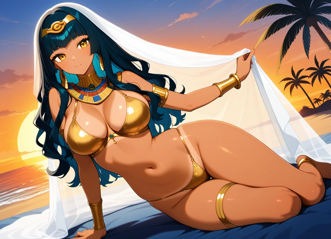 1girl, breasts, solo, navel, long hair, jewelry · Yamete.gg