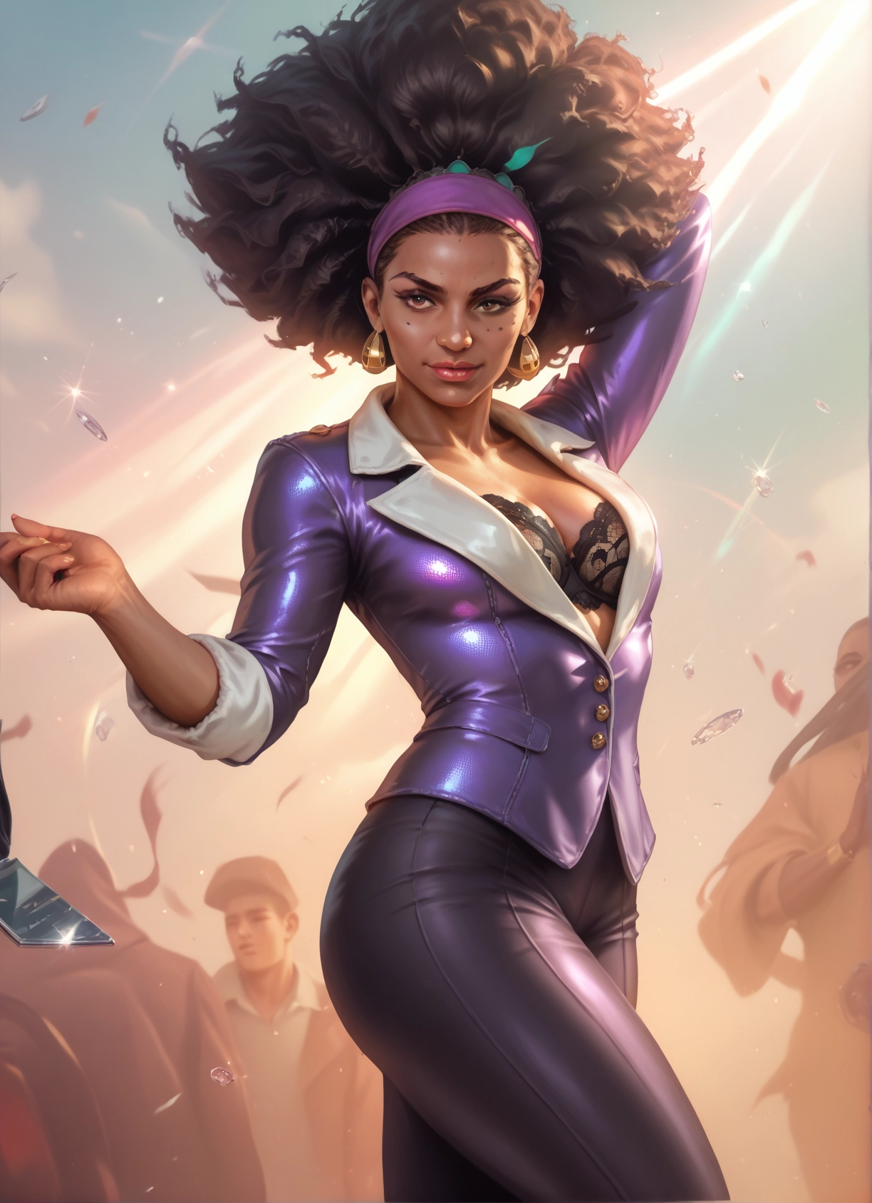 underwear, breasts, bra, jewelry, earrings, mole · Yamete.gg