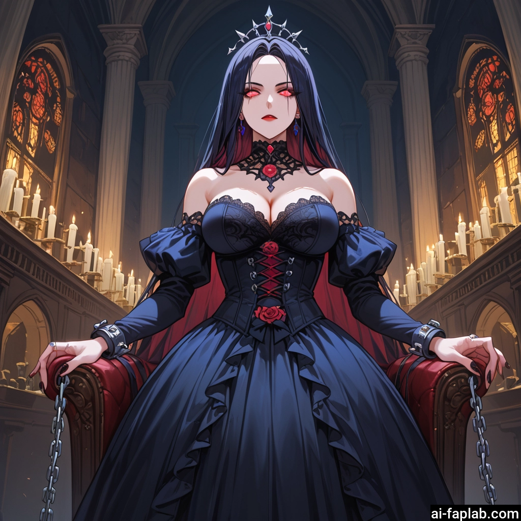 1girl, breasts, dress, jewelry, large breasts, candle · Yamete.gg