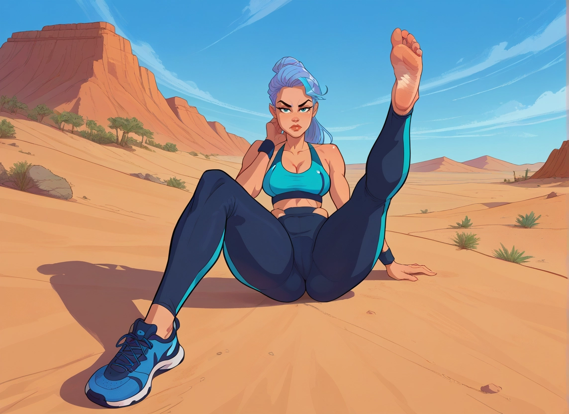1girl, breasts, shoes, feet, solo, soles · Yamete.gg