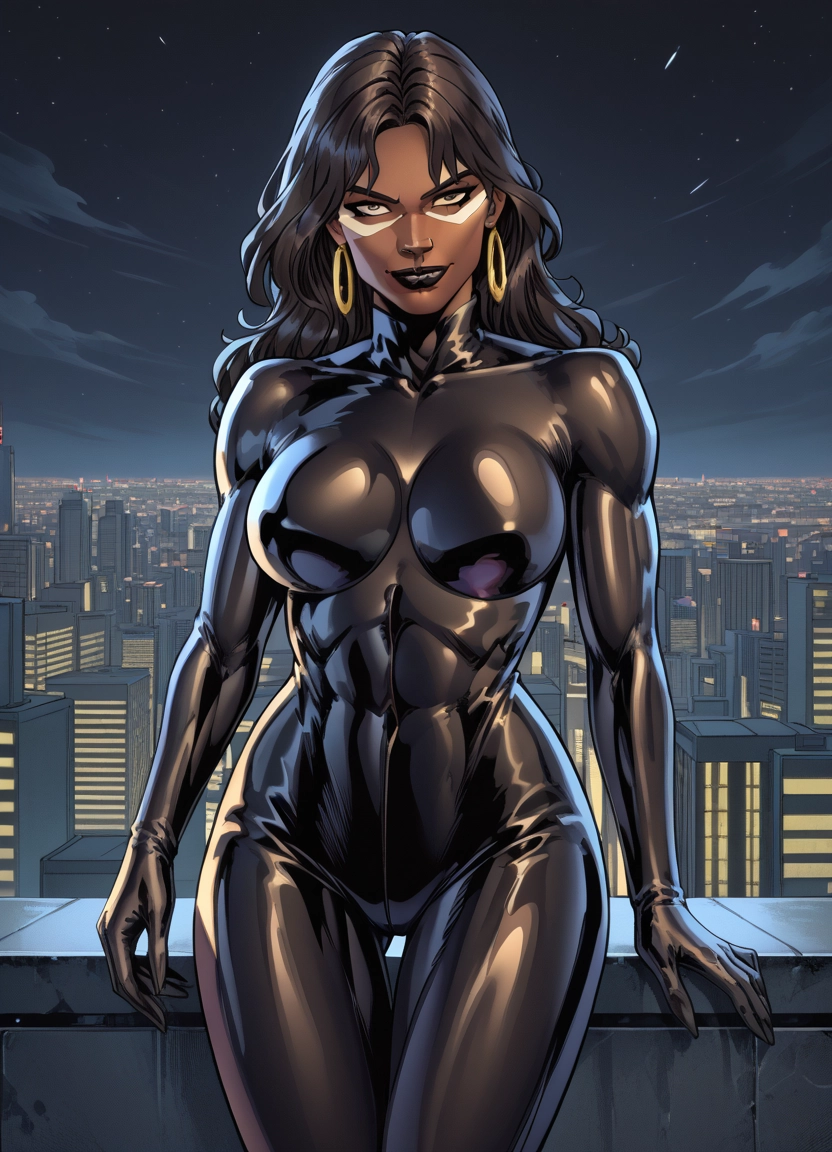 1girl, jewelry, bodysuit, earrings, solo, breasts · Yamete.gg