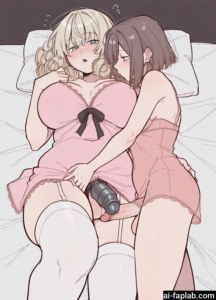 futanari, breasts, penis, thighhighs, blush, sex toy