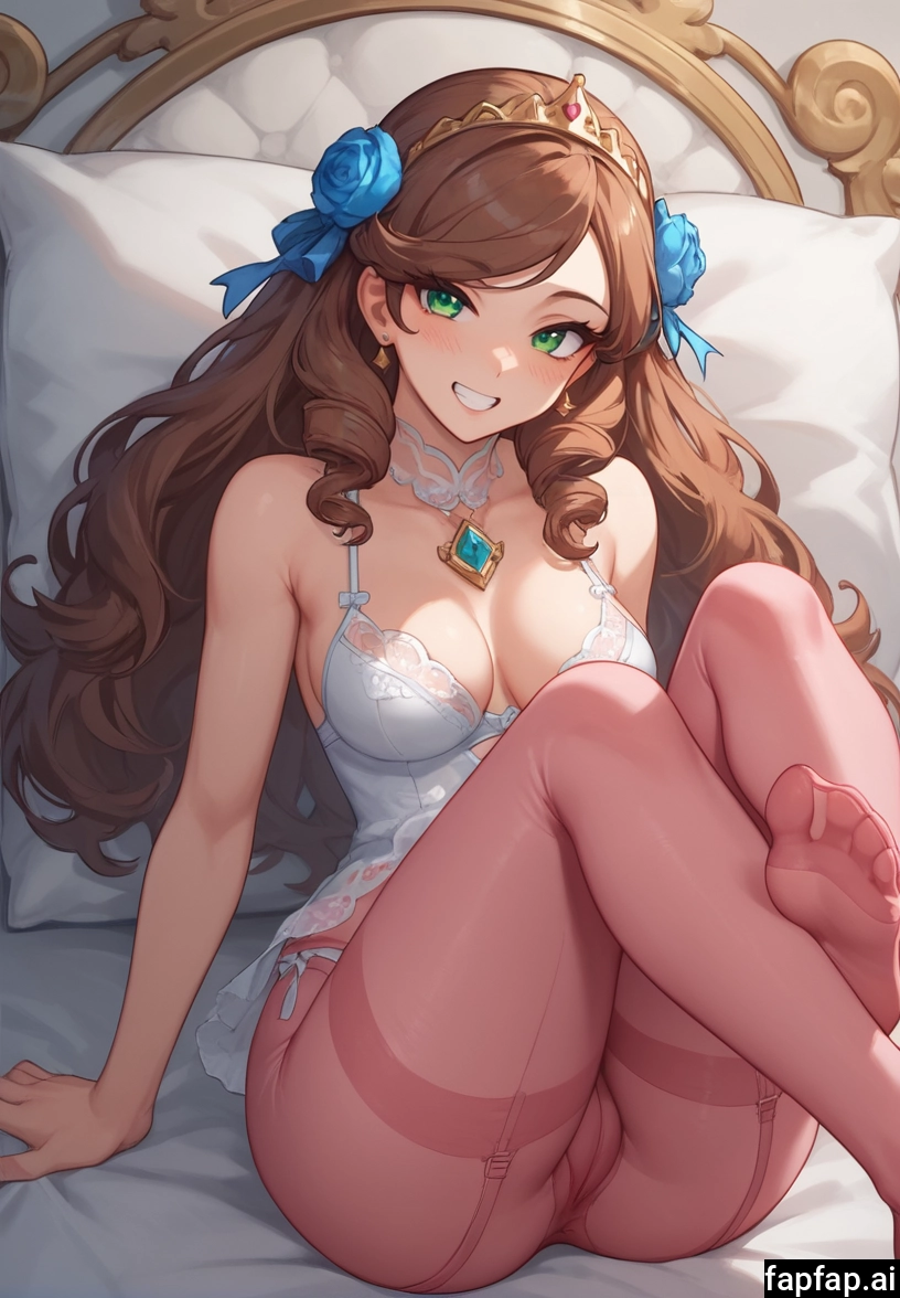 1girl, solo, smile, green eyes, breasts, long hair