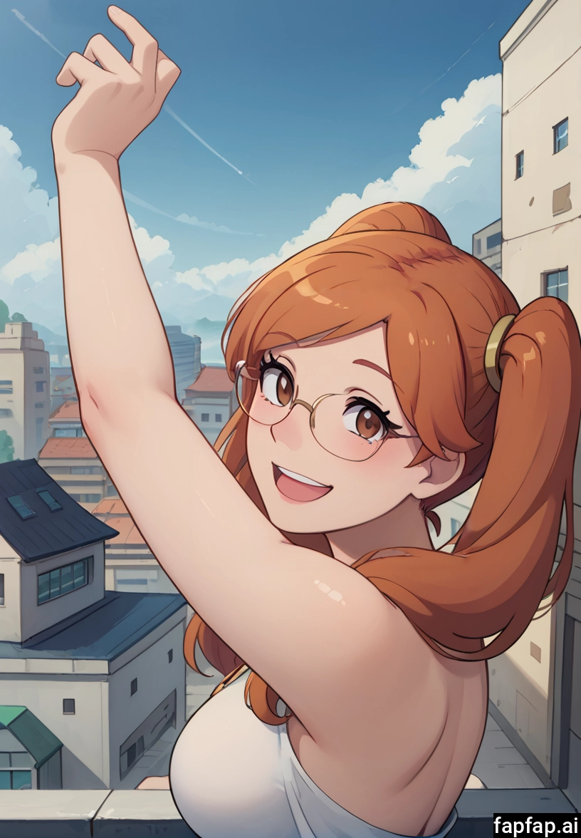 1girl, solo, glasses, twintails, smile, looking at viewer · Yamete.gg