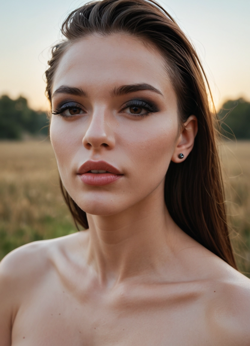 1girl, solo, brown eyes, realistic, jewelry, earrings · Yamete.gg