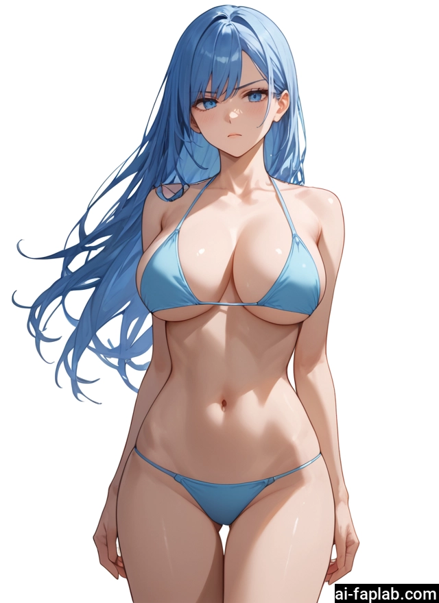 1girl, breasts, swimsuit, bikini, long hair, solo