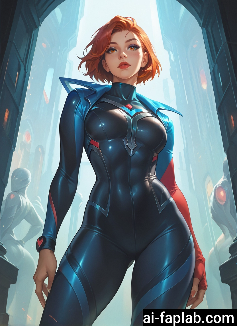 bodysuit, 1girl, breasts, short hair, looking at viewer, skin tight · Yamete.gg