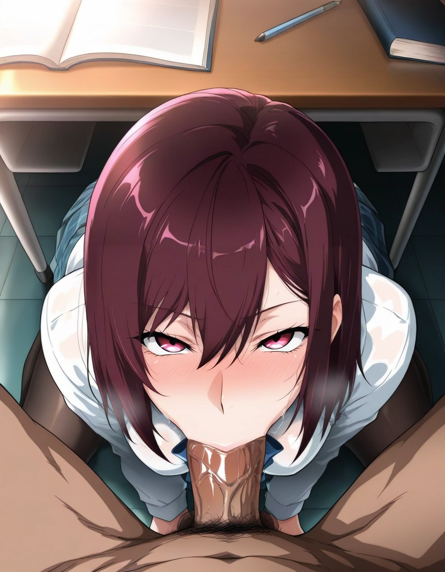 1girl, penis, oral, fellatio, hetero, 1boy · Yamete.gg