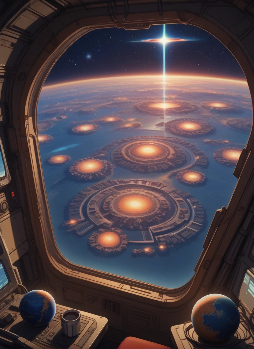 no humans, space, planet, scenery, earth (planet), star (sky)