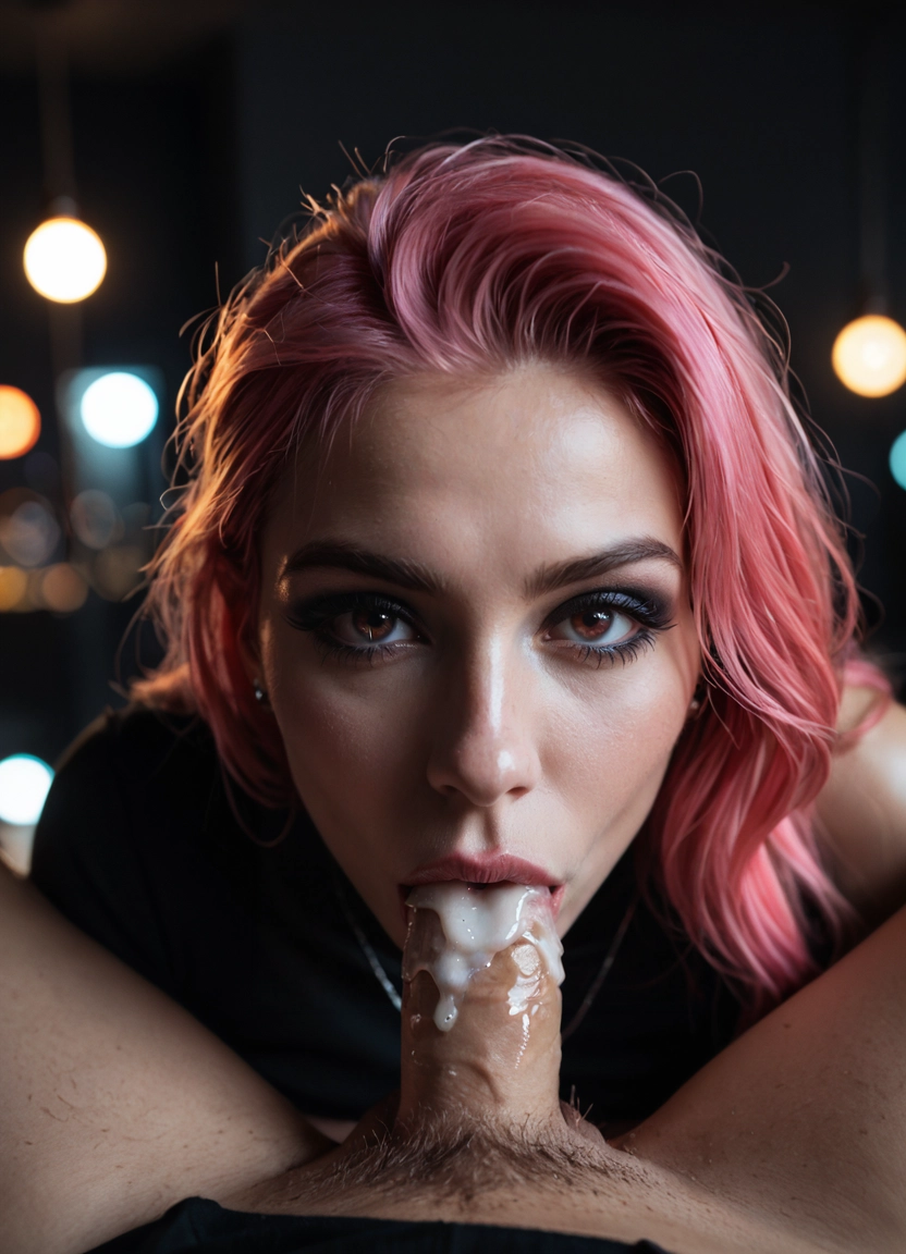 1girl, penis, fellatio, oral, hetero, looking at viewer · Yamete.gg