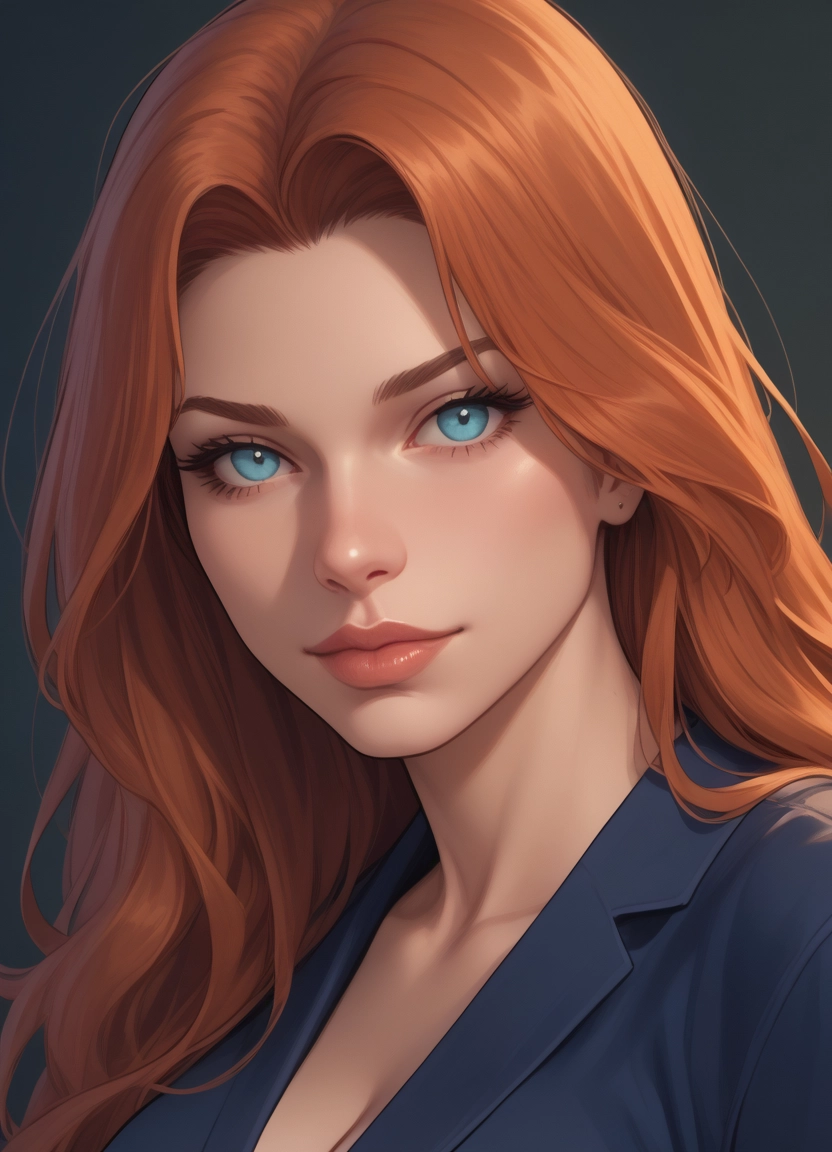 1girl, solo, blue eyes, long hair, looking at viewer, lips · Yamete.gg