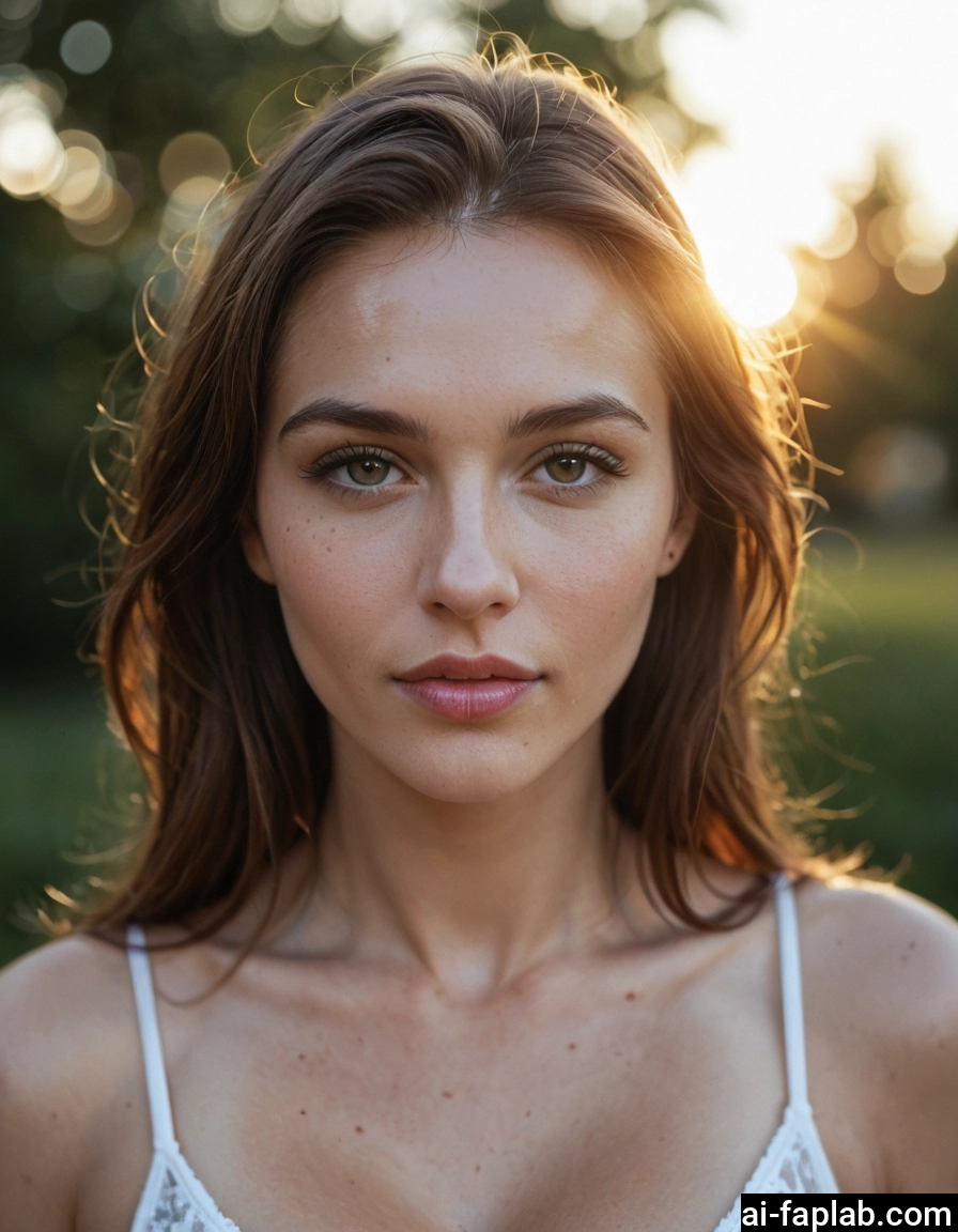 1girl, solo, freckles, brown eyes, brown hair, looking at viewer · Yamete.gg