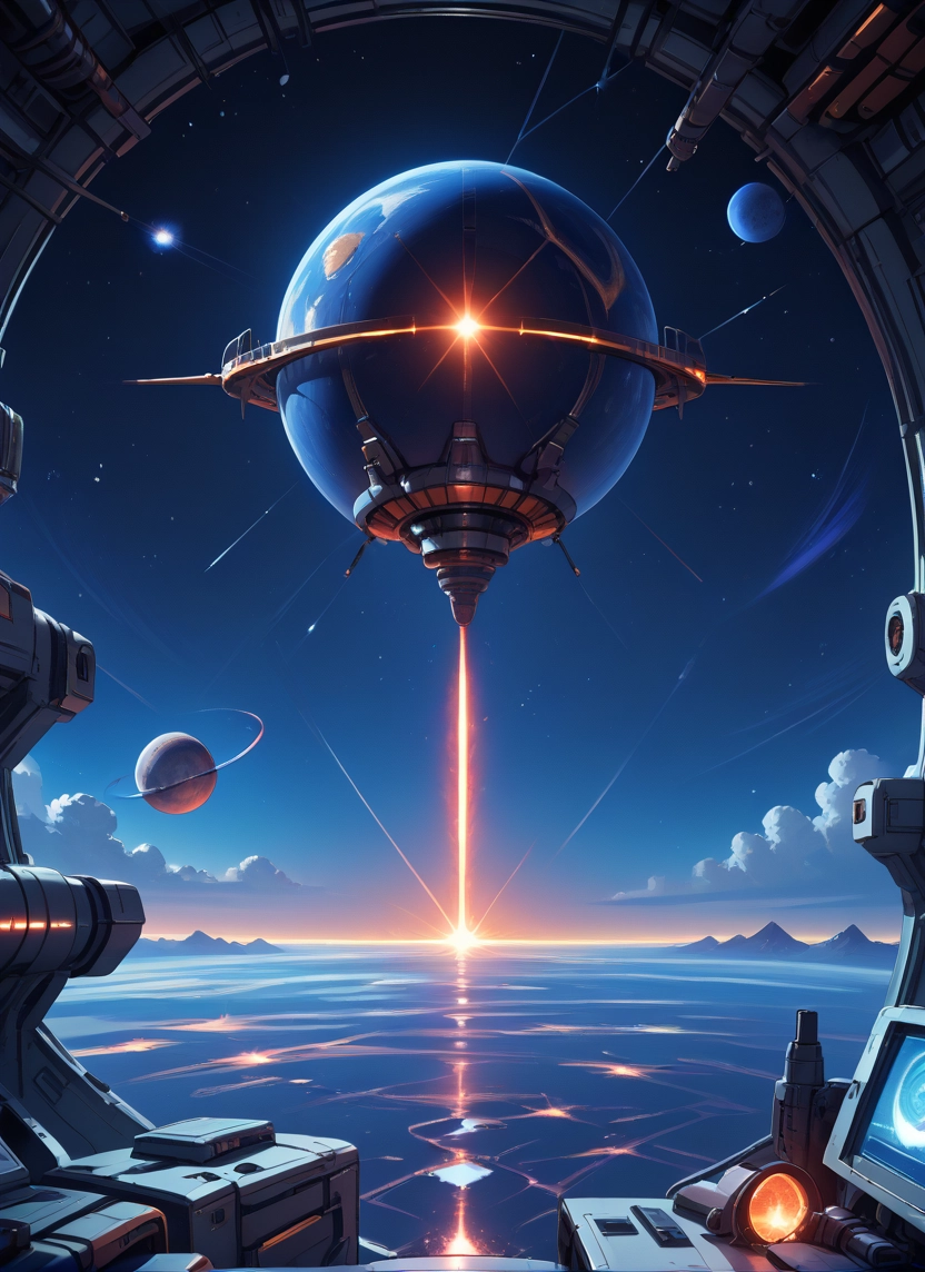 no humans, planet, sky, star (sky), scenery, space · Yamete.gg