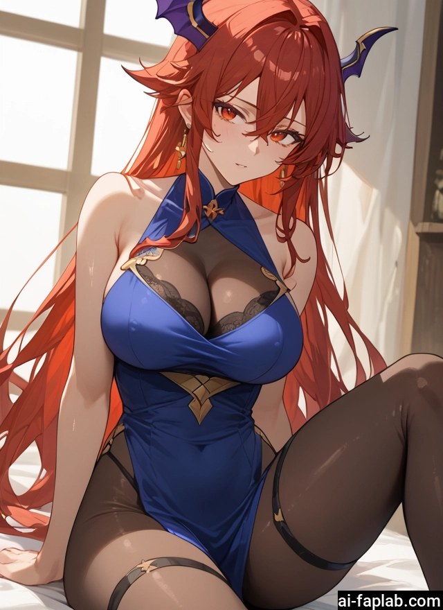 1girl, breasts, long hair, dress, solo, large breasts