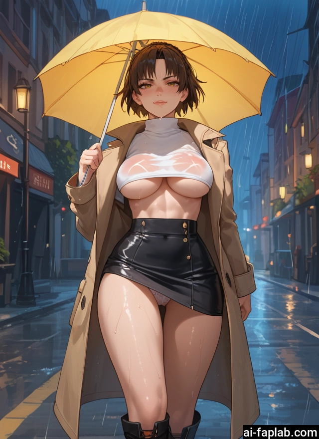 1girl, breasts, umbrella, underwear, panties, skirt · Yamete.gg
