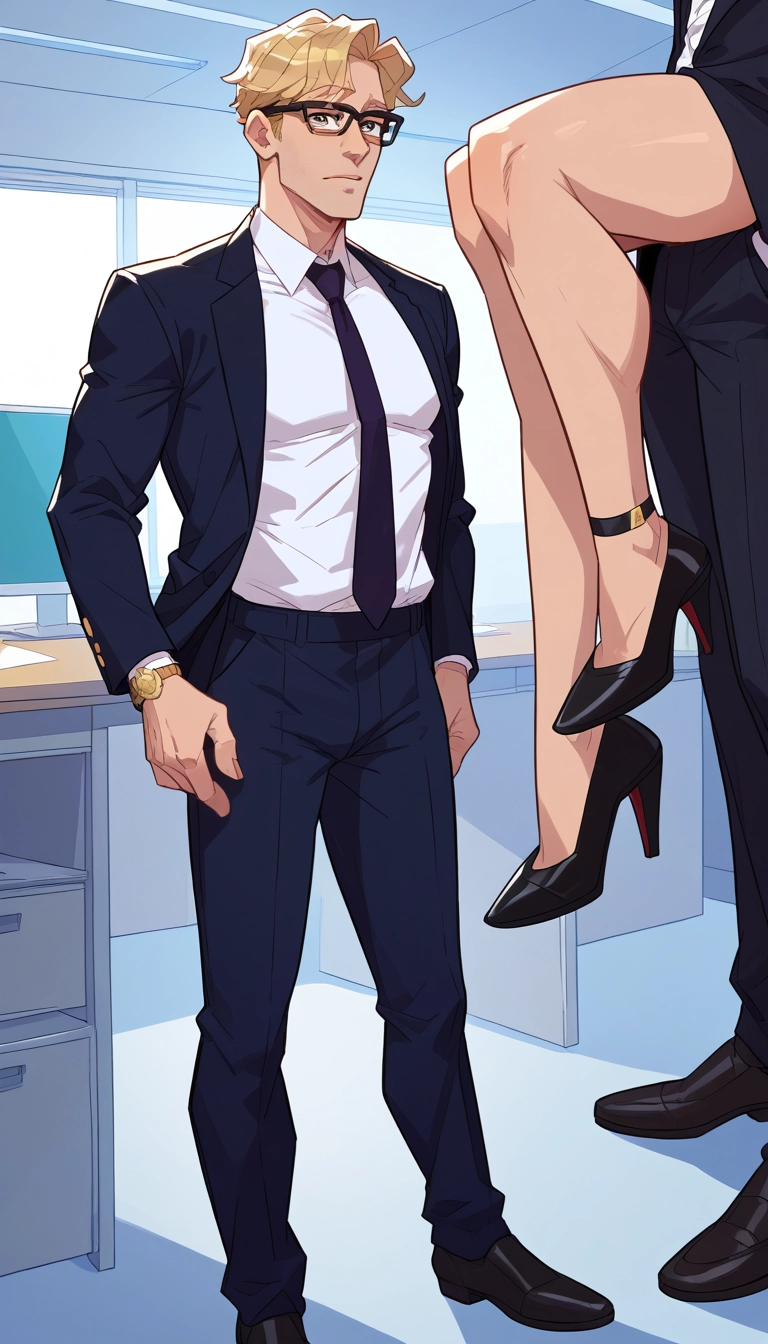 watch, wristwatch, male focus, 1boy, solo, pants · Yamete.gg