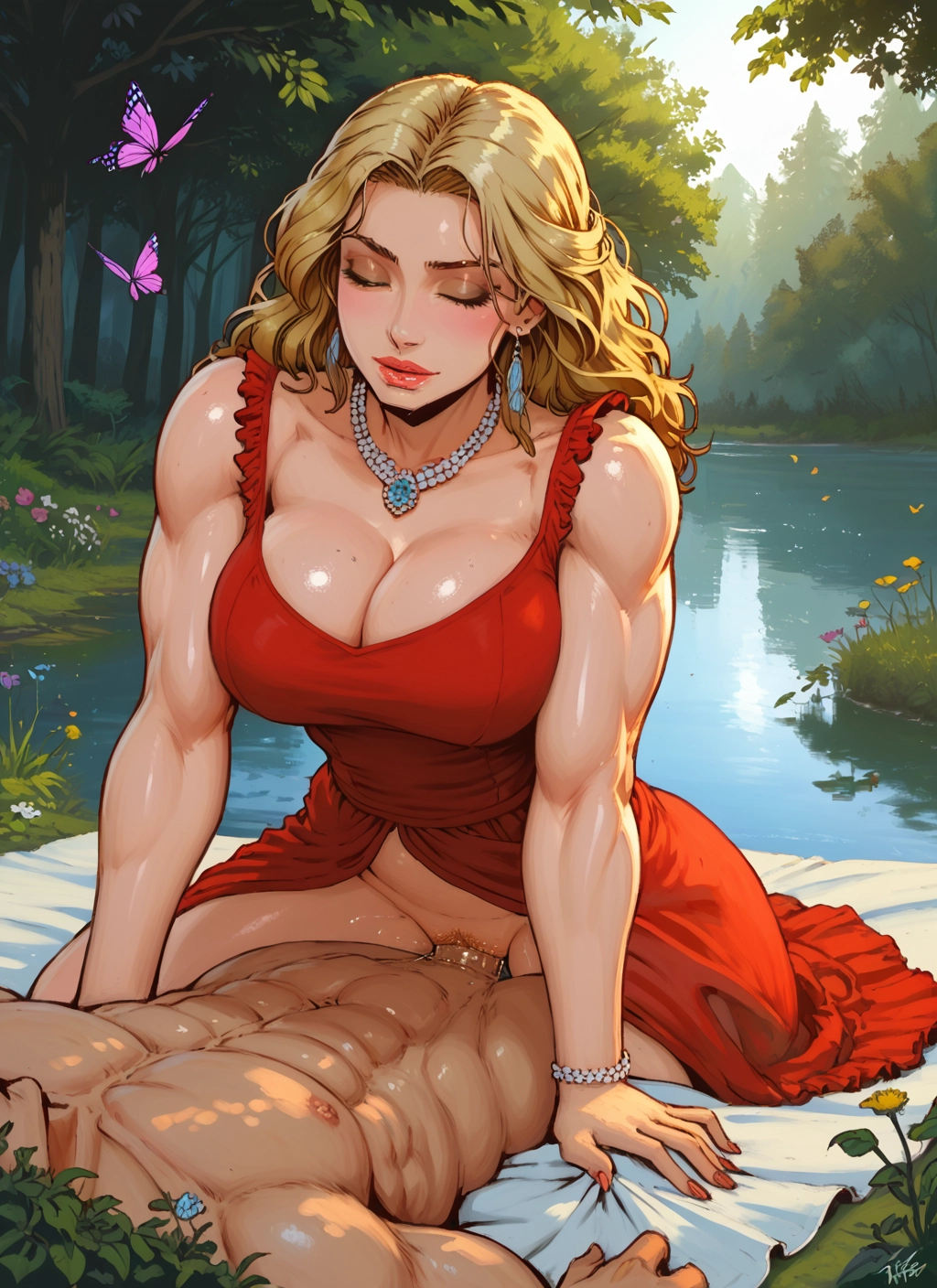 1girl, 1boy, breasts, hetero, sex, jewelry · Yamete.gg