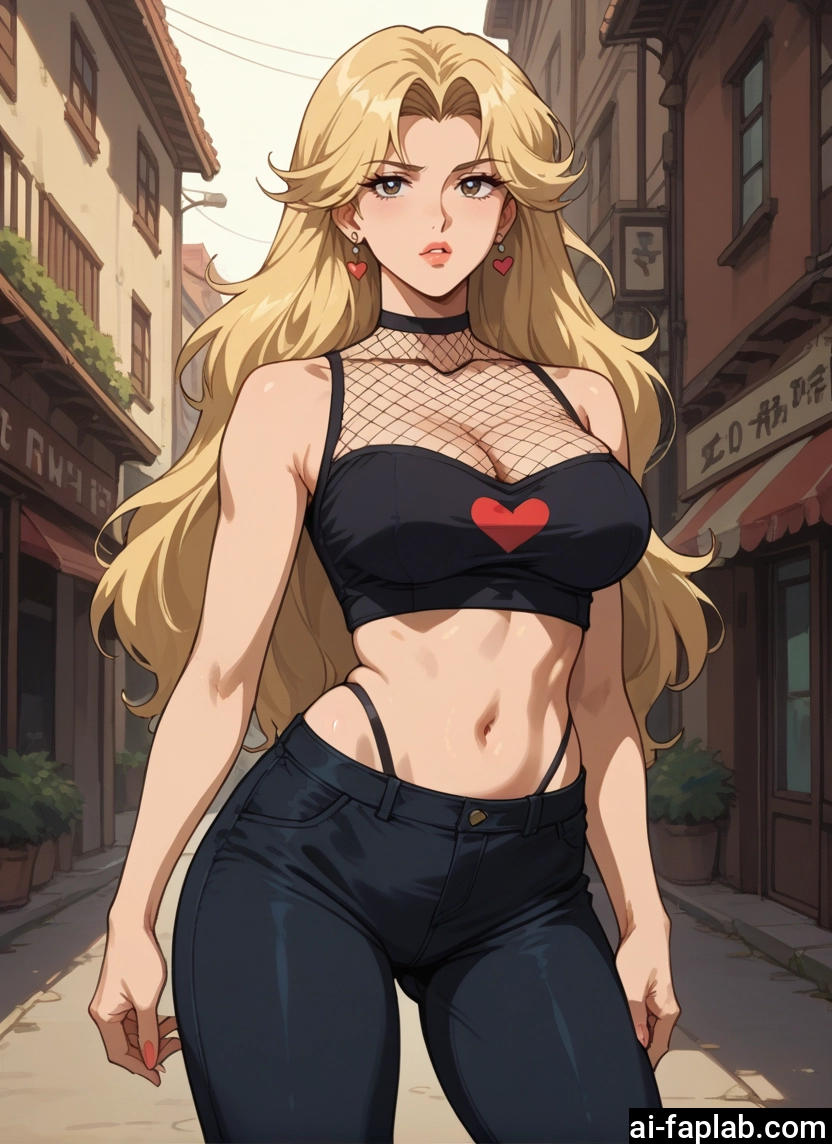 1girl, breasts, blonde hair, long hair, jewelry, earrings · Yamete.gg