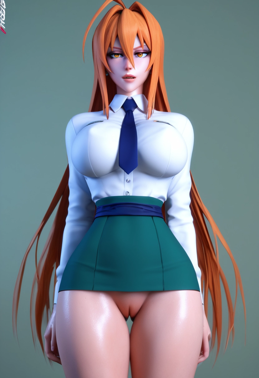 1girl, solo, breasts, skirt, long hair, large breasts · Yamete.gg