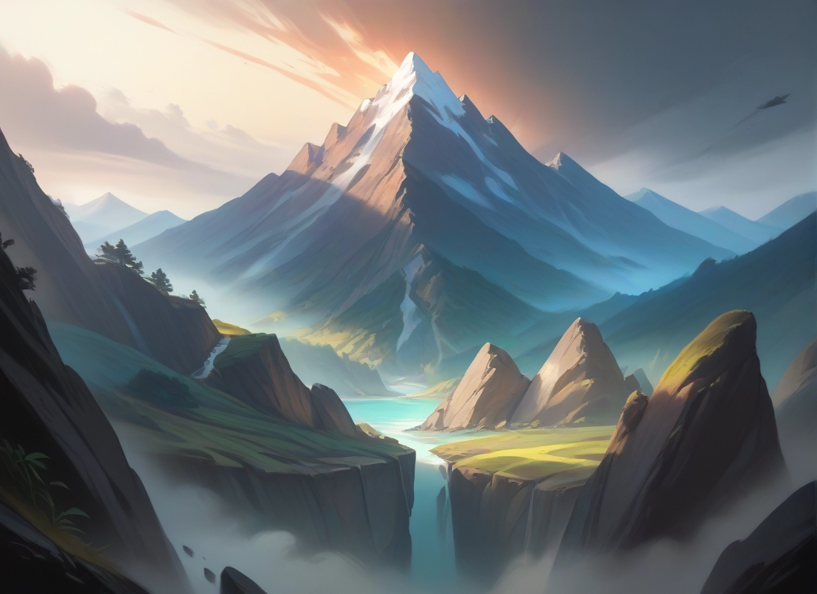 no humans, scenery, mountain, sky, cloud, outdoors · Yamete.gg