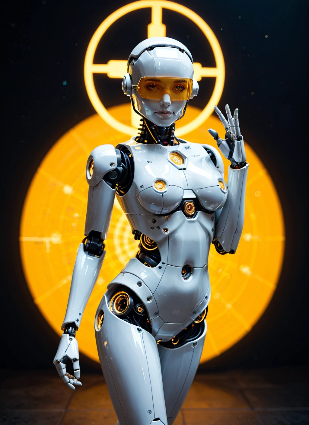 1girl, solo, breasts, robot joints, looking at viewer, medium breasts · Yamete.gg