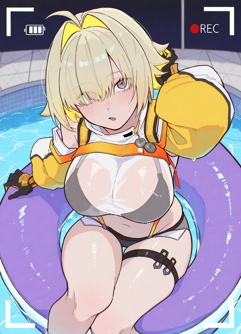 1girl, breasts, solo, swimsuit, blonde hair, large breasts · Yamete.gg