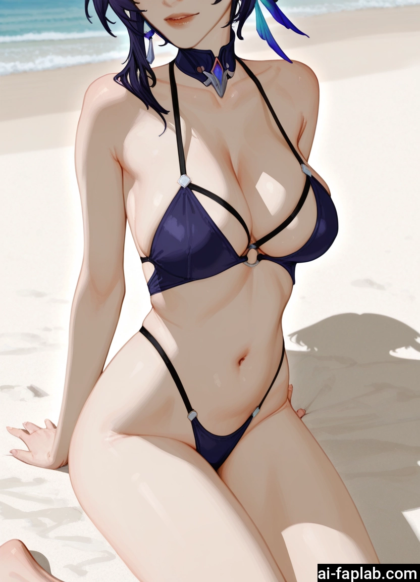 1girl, breasts, swimsuit, solo, navel, bikini · Yamete.gg