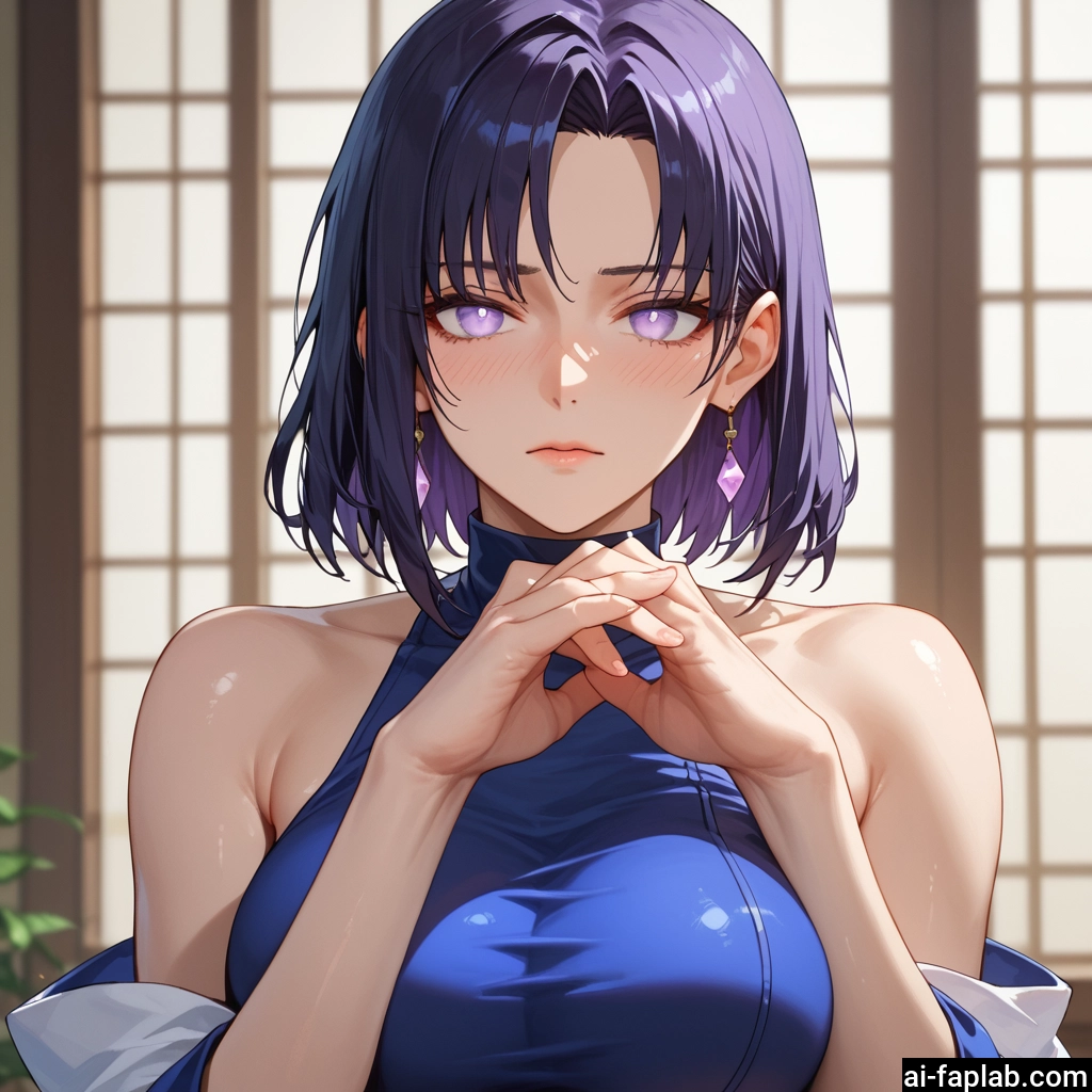 1girl, jewelry, earrings, breasts, solo, short hair