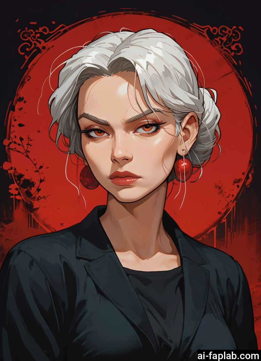 1girl, solo, jewelry, earrings, looking at viewer, upper body · Yamete.gg