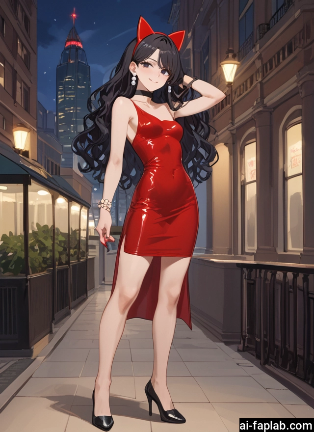 1girl, dress, long hair, solo, high heels, jewelry · Yamete.gg