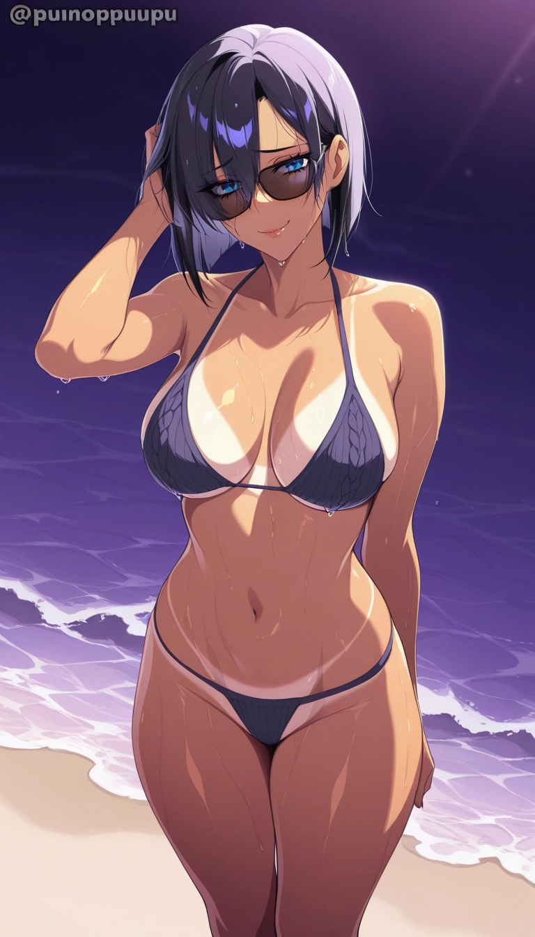 1girl, breasts, solo, swimsuit, bikini, tan · Yamete.gg