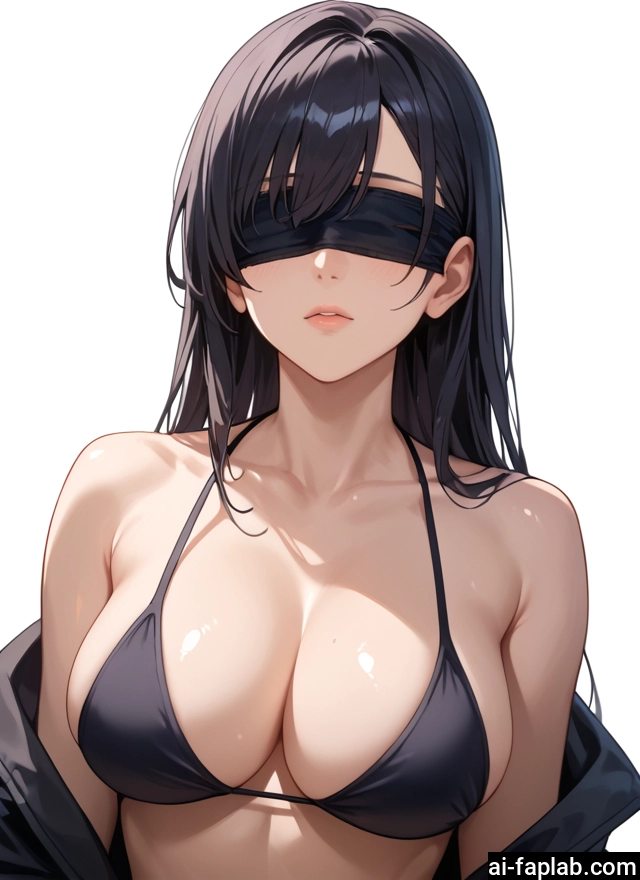 1girl, breasts, blindfold, swimsuit, bikini, solo · Yamete.gg