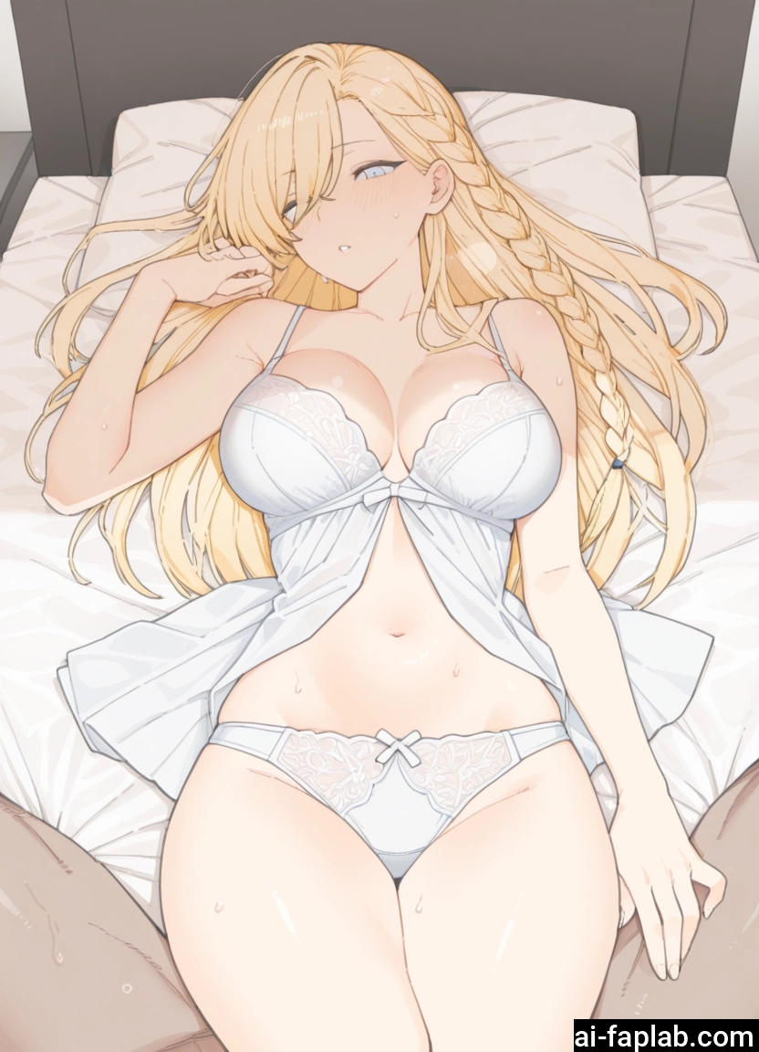 1girl, breasts, underwear, panties, blonde hair, long hair · Yamete.gg