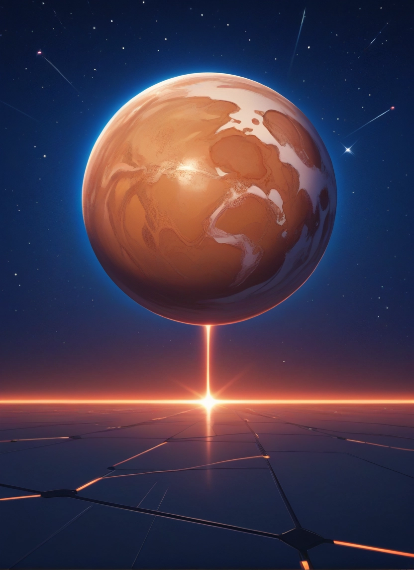 no humans, star (sky), sky, planet, scenery, space · Yamete.gg