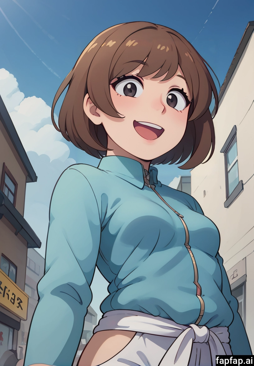 1girl, brown hair, short hair, open mouth, solo, brown eyes · Yamete.gg
