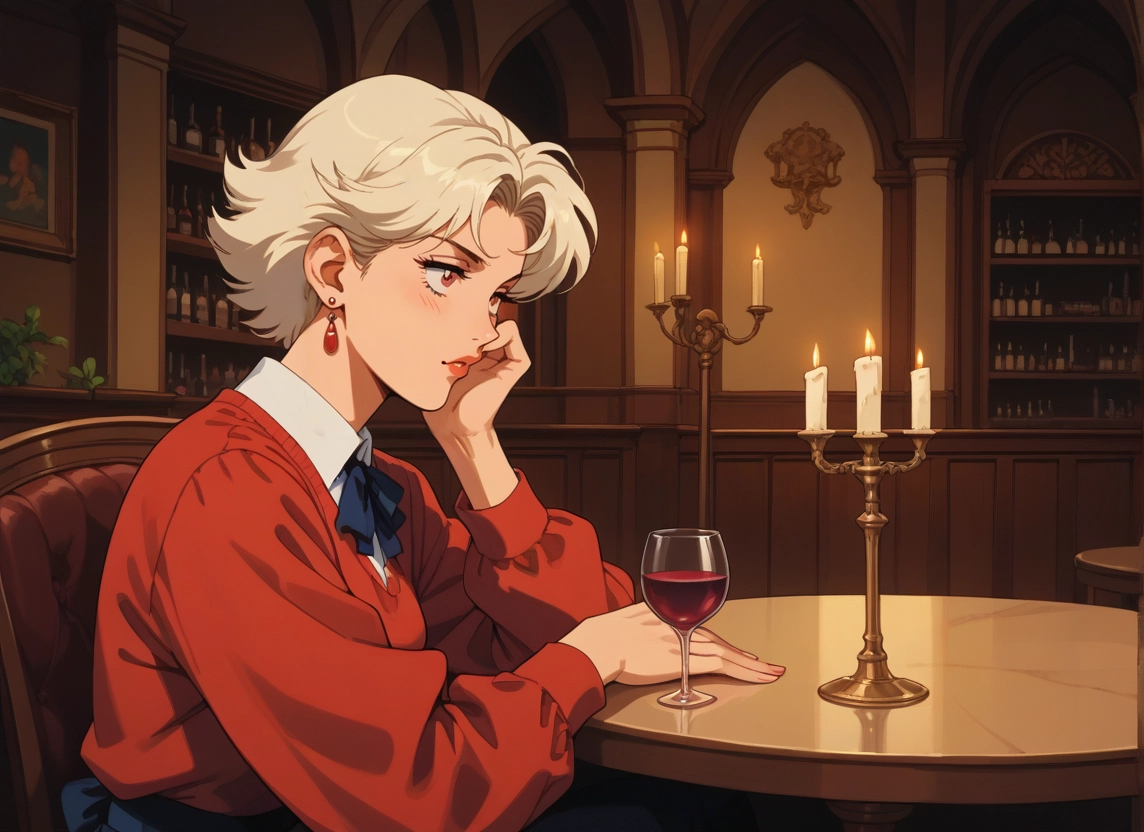 1girl, jewelry, earrings, short hair, solo, cup · Yamete.gg