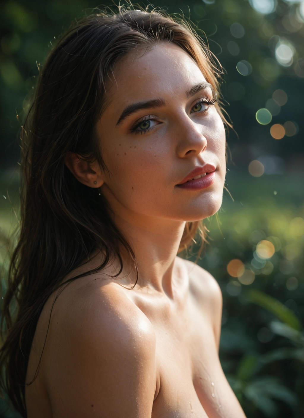 1girl, solo, breasts, looking at viewer, jewelry, long hair · Yamete.gg