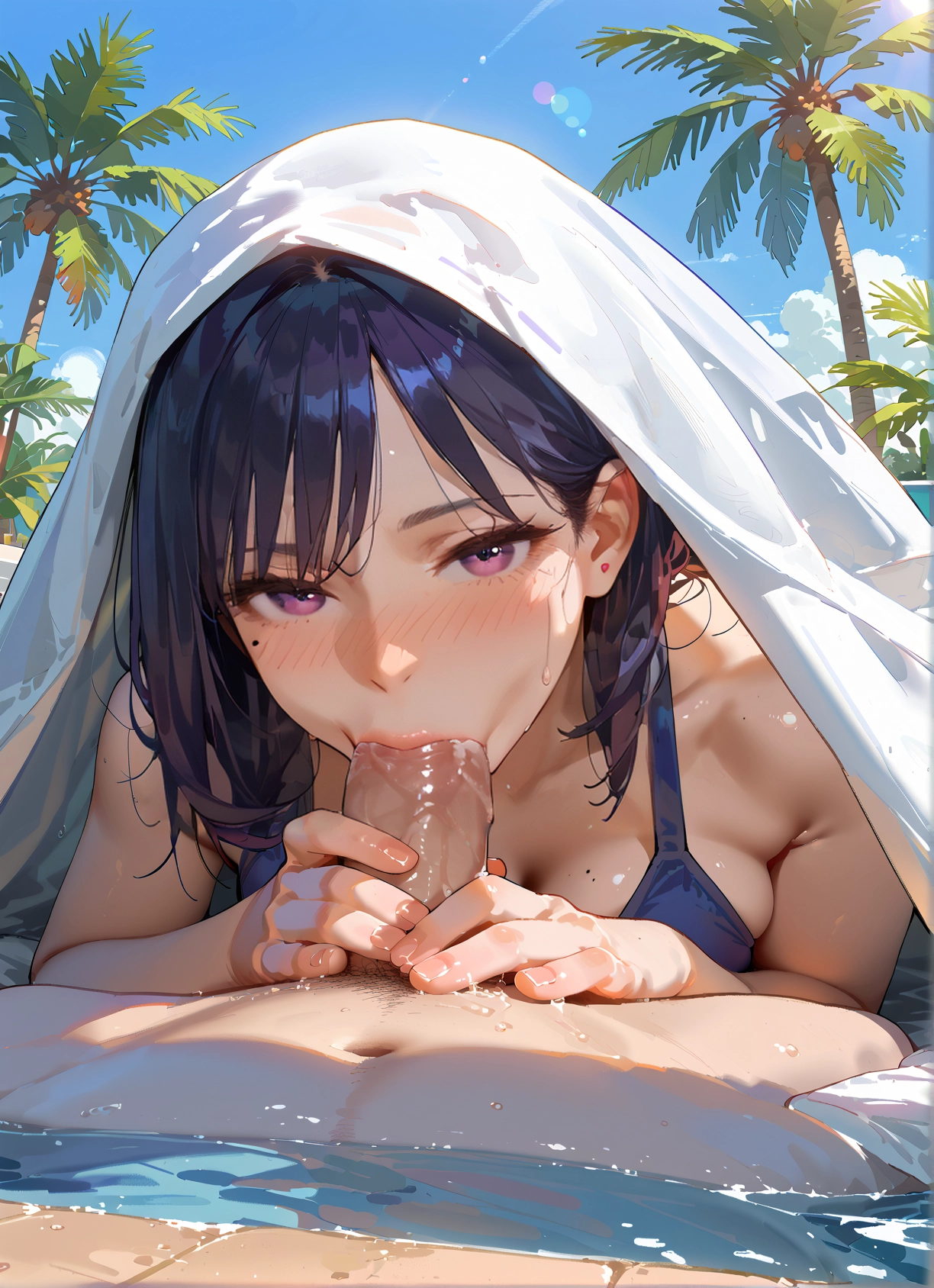 penis, 1girl, oral, fellatio, hetero, 1boy · Yamete.gg