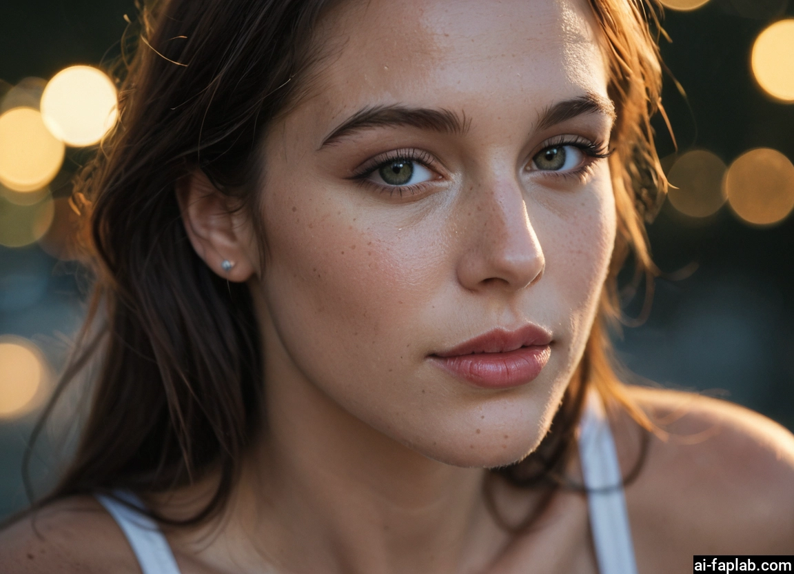 1girl, solo, looking at viewer, jewelry, earrings, freckles · Yamete.gg