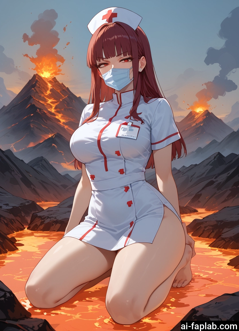 1girl, hat, breasts, mask, nurse cap, nurse · Yamete.gg
