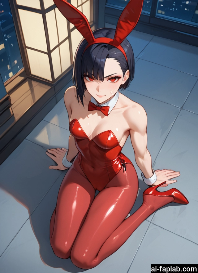1girl, animal ears, rabbit ears, pantyhose, playboy bunny, solo · Yamete.gg